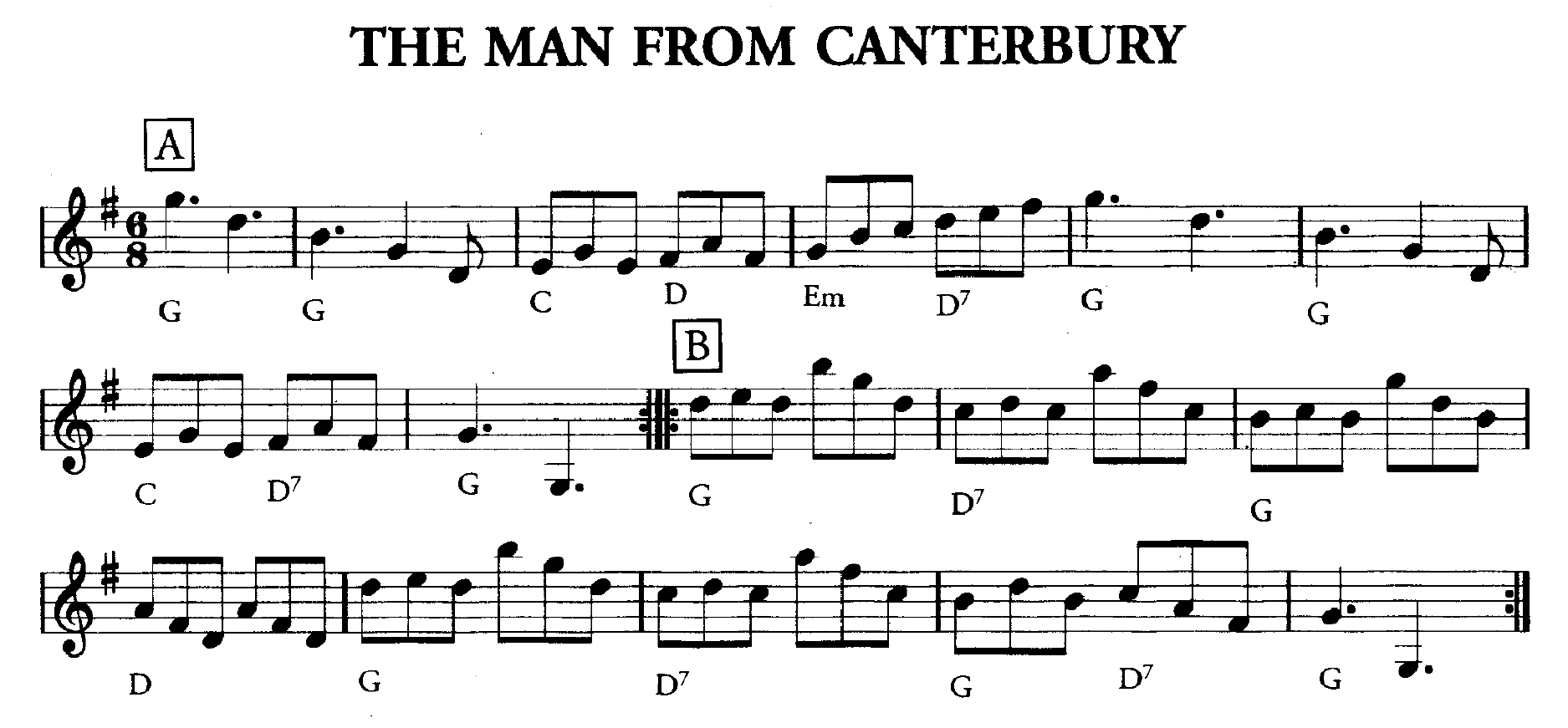 Man From Canterbury, The (music)